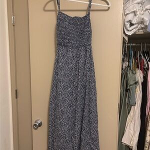 Old Navy Dark Blue Floral Maxi Dress